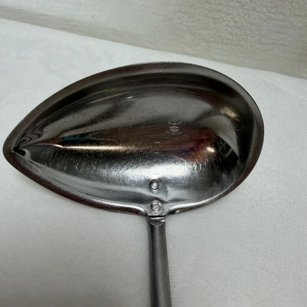 VTG 1950's Corona Red Bakelite Handle Gravy Ladle Retro Serving Spoon Farmhouse